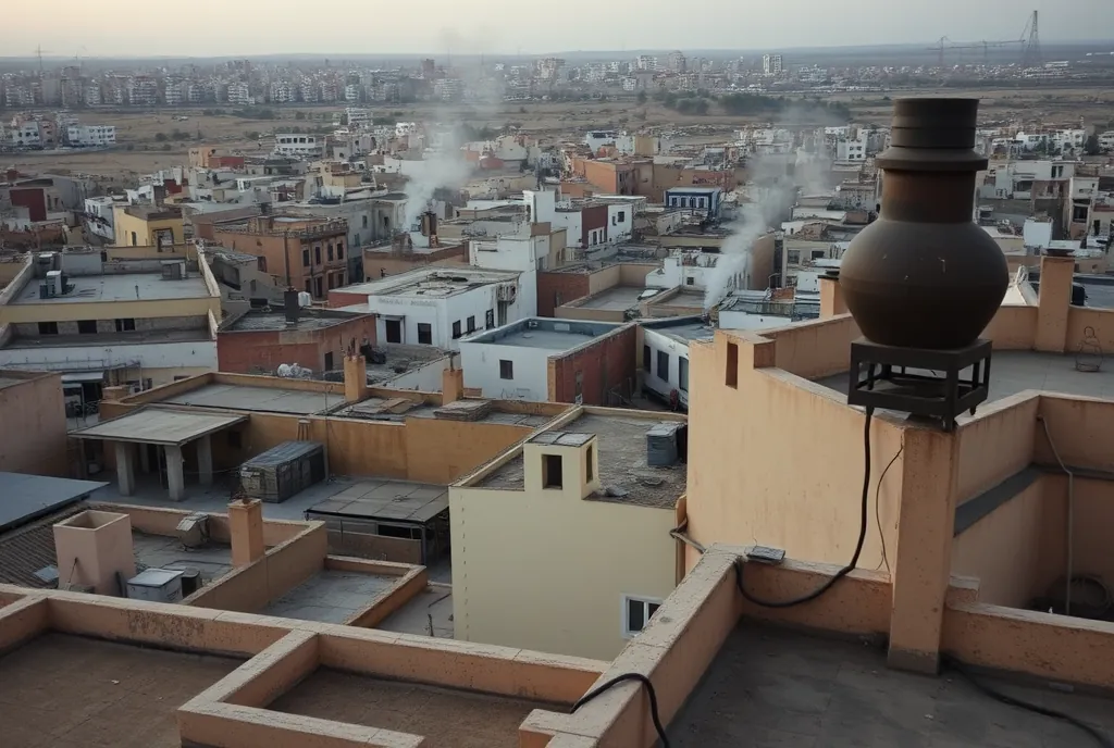 Salidas de extraccion en las cubiertas de Melilla